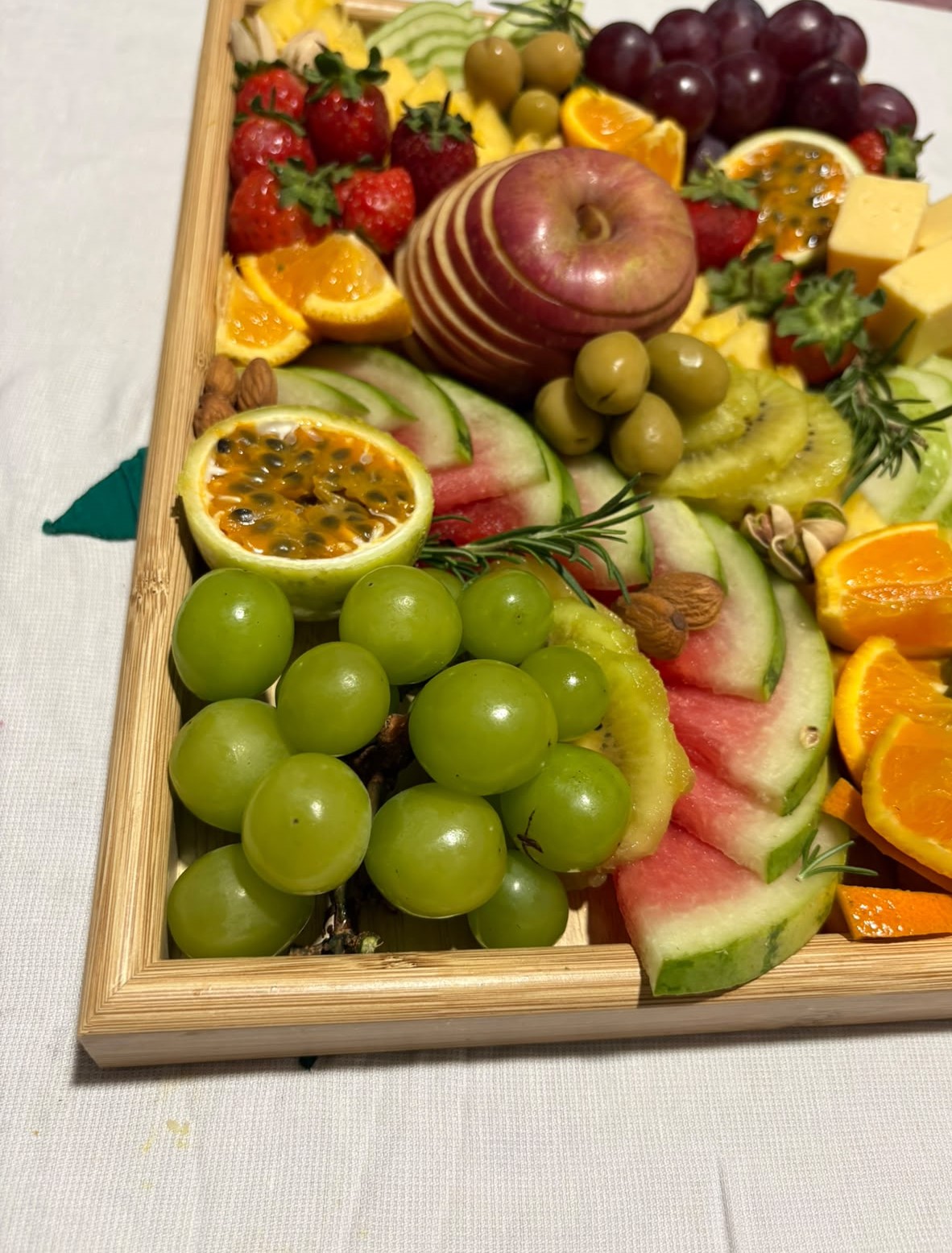 Artisan cheese selection
